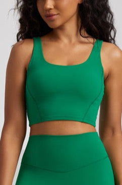 Kay Tank Top Bra- Green